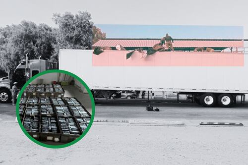 ¿Droga escondida en el techo de un camión? Aseguran cargamento de cocaína en Sonora