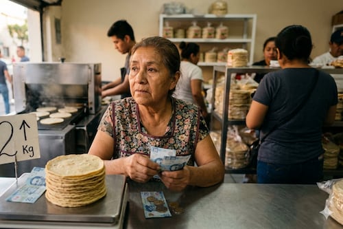 Tortilla subiría 2 pesos: Banamex alerta riesgo inflacionario inmediato