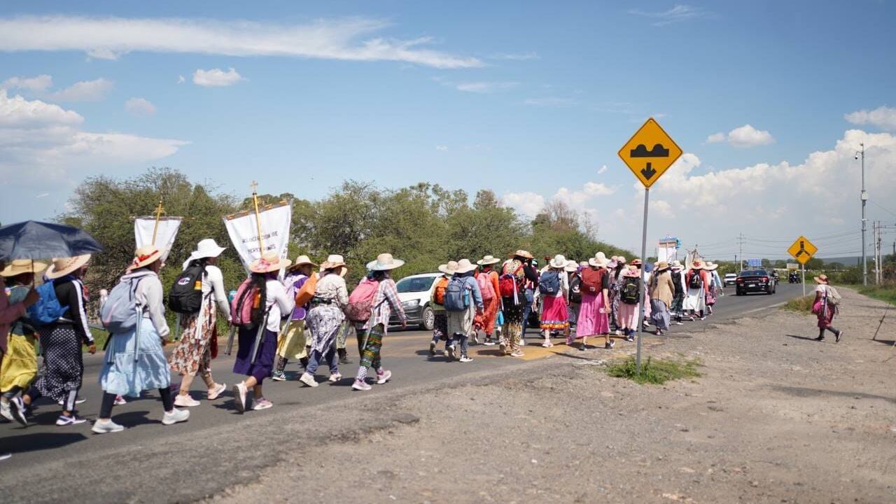Peregrinación de Cadereyta. (Cortesía)