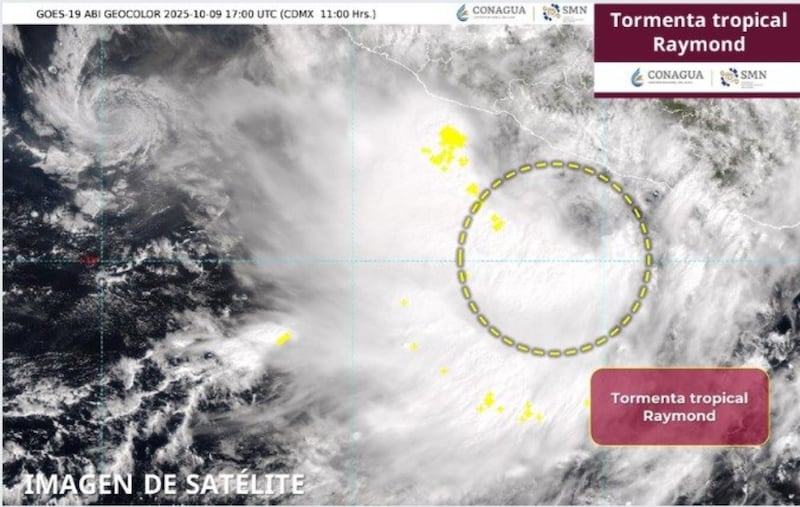 tormenta tropical Raymond
