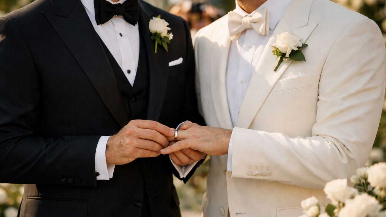 Un famoso periodista de espectáculos se casó con su novio.