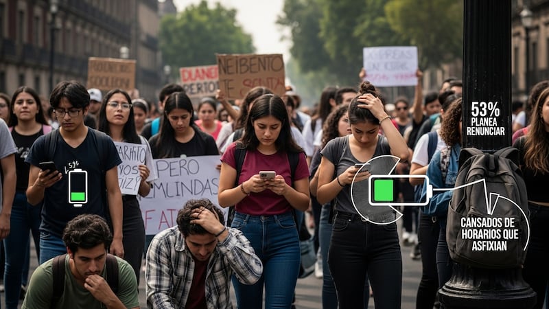 La marcha del sábado ocultó algo peor: 53% de la Gen Z ya planea renunciar