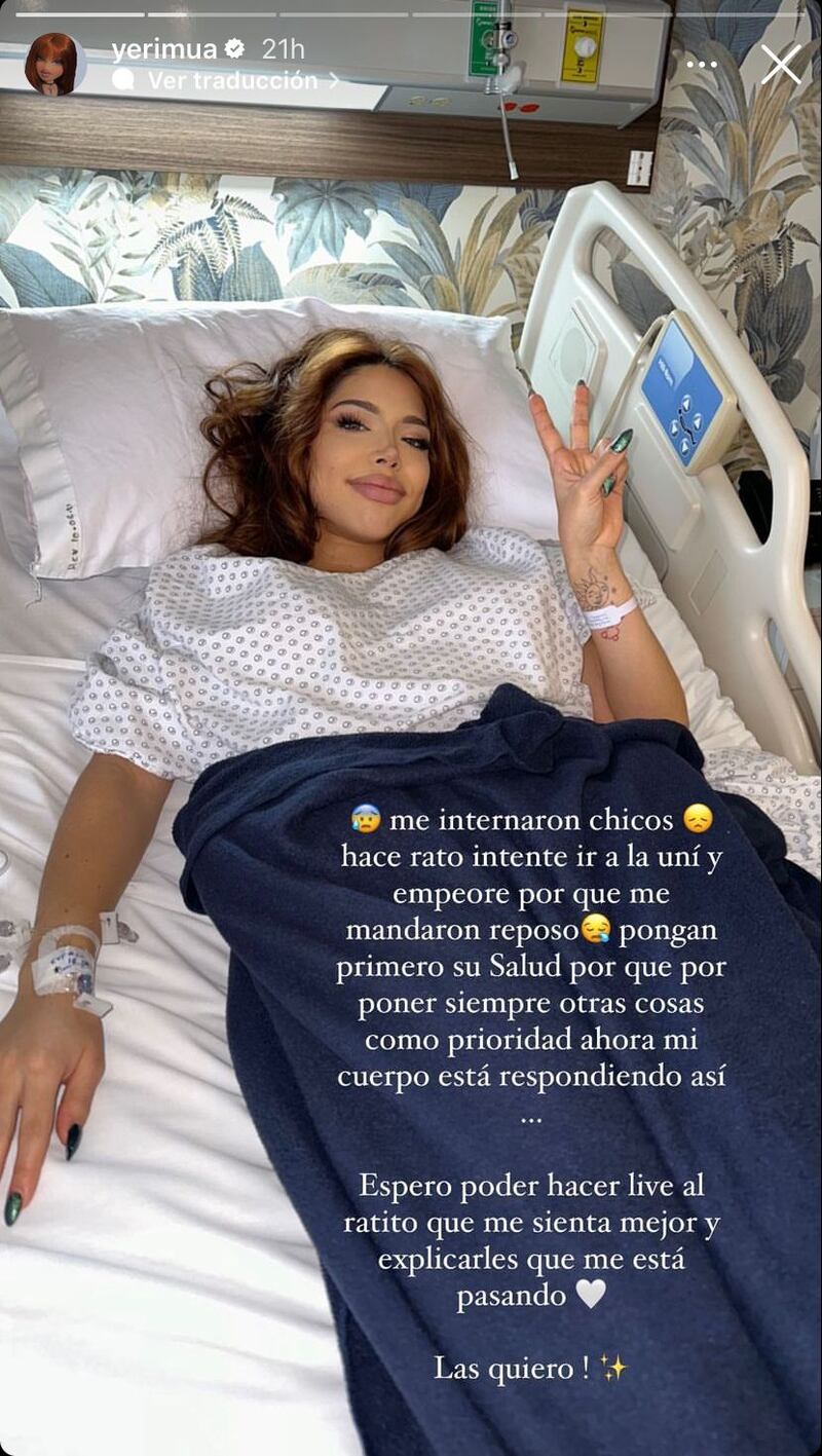 Yeri Mua preocupa a sus fans por aparecer en el hospital