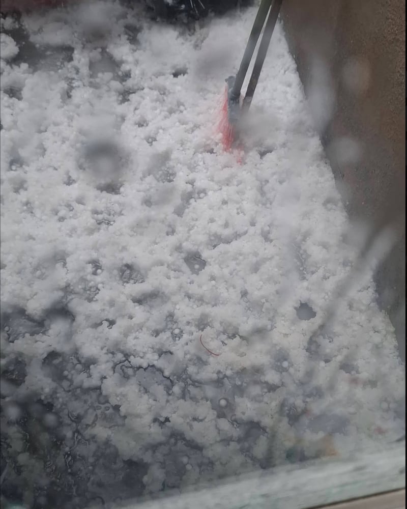 Lluvia y granizo en la ZMVM