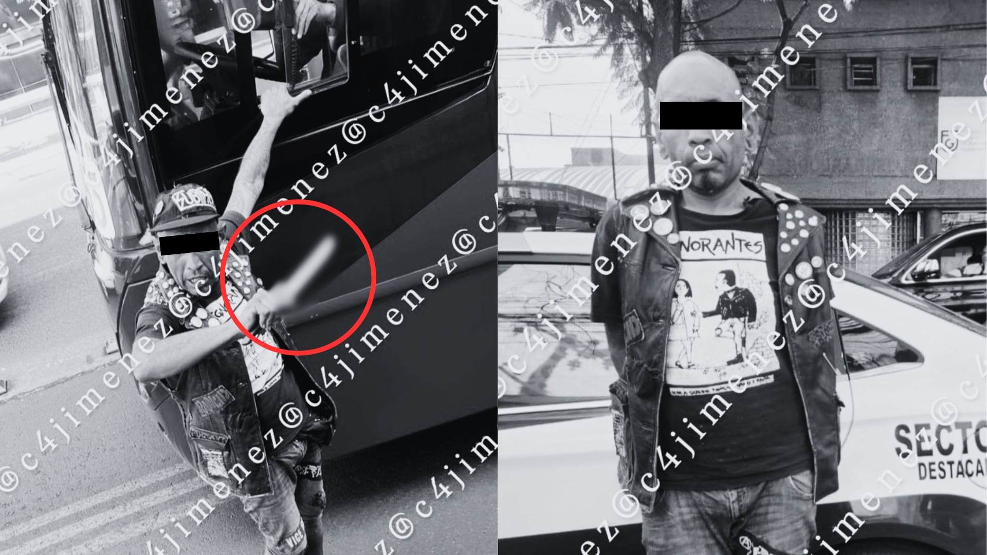 El hombre había robado a una mujer momentos antes de colocarse frente al Metrobús y amenazar al conductor.