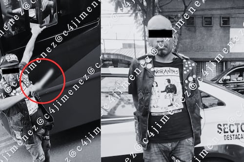 Sujeto amenazó con un cuchillo a conductor del Metrobús en CDMX; así fue detenido