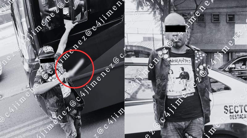 Sujeto amenazó con un cuchillo a conductor del Metrobús en CDMX; así fue detenido