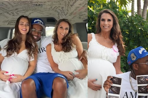 ¡Presume baby shower! Influencer embaraza a  su novia y a la madre de ella