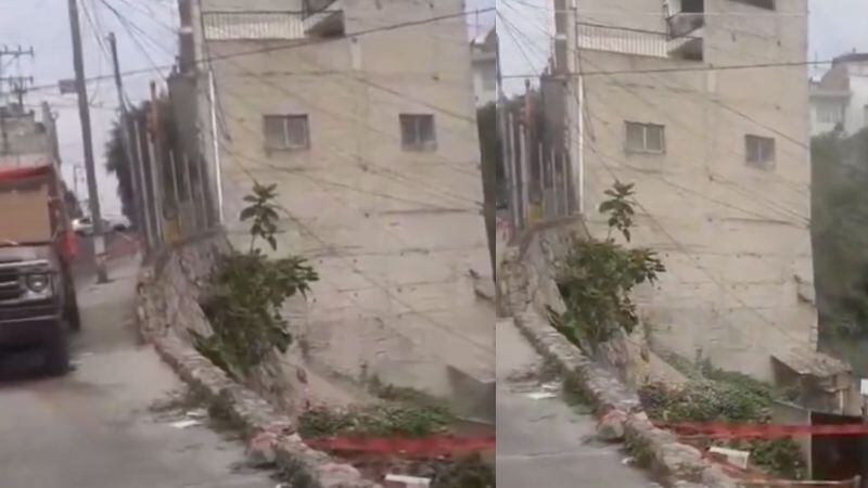 Edificio en Naucalpan en riesgo de colapsar por mala construcción