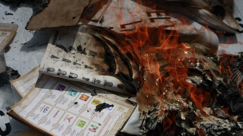Peligro de violencia en el proceso electoral