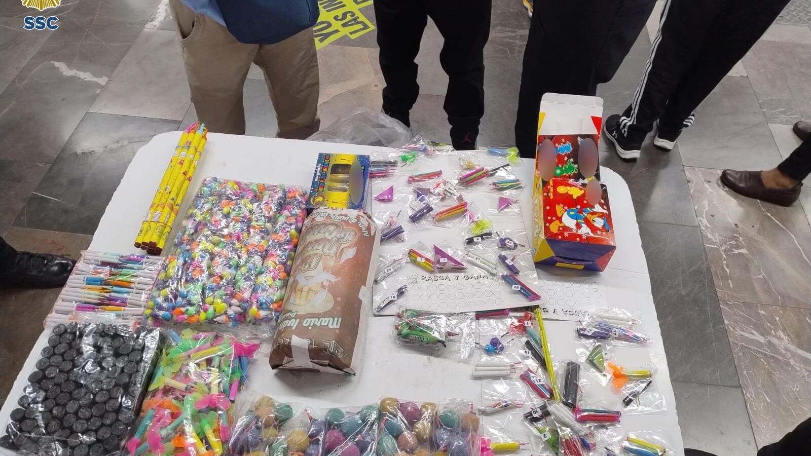 Pirotecnia en el Metro