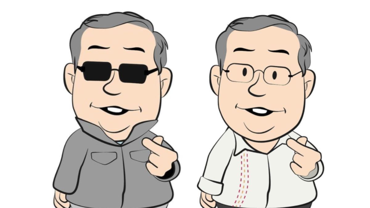 Caricatura del secretario de Relaciones Exteriores.