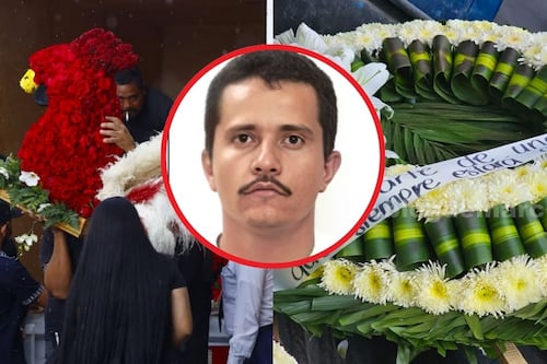 Con gallos y fuerte operativo: Las imágenes que dejó el funeral de “El Mencho” en Guadalajara