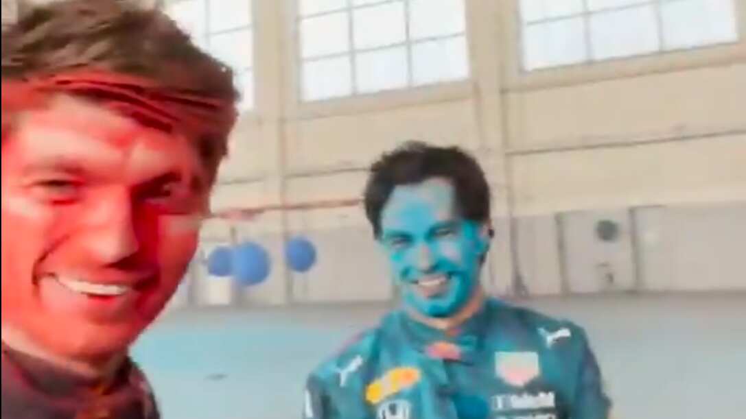 Checo Pérez y Verstappen se divierten como niños previo al GP de Portugal