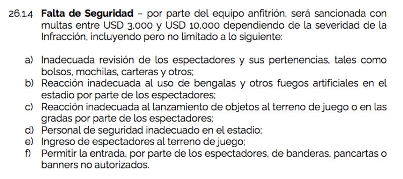 Reglamento de sanción