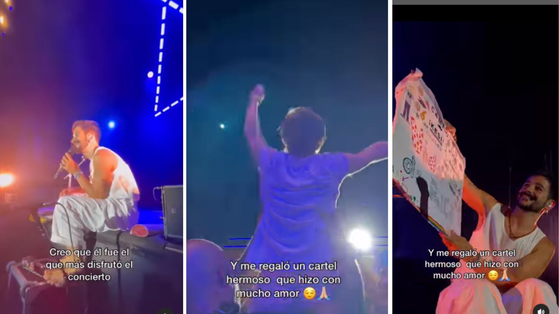 cantante colombiano en concierto