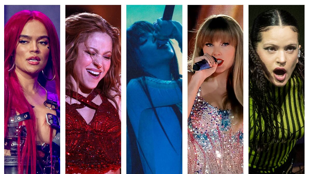 Karol G, Shakira, Kenia Os, Taylor Swift y Rosalía, las reinas para los mexicanos.