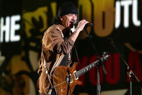 Carlos Santana se desmaya durante concierto en Michigan