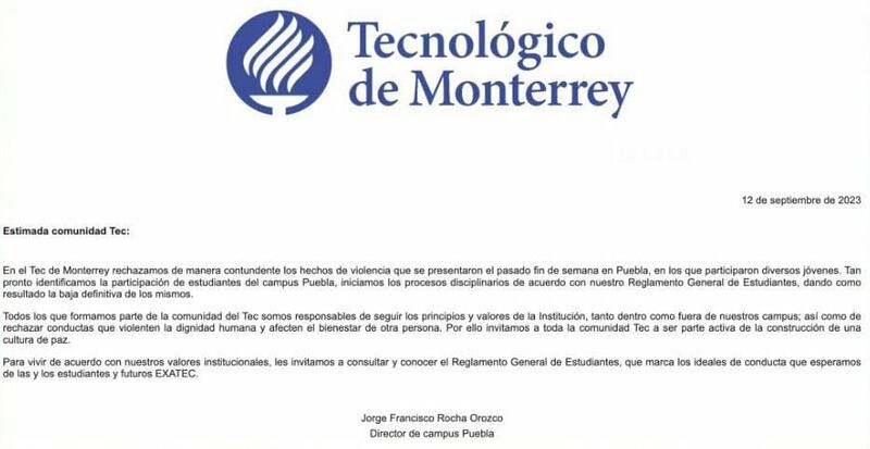 Sanción para los involucrados en hechos de violencia.