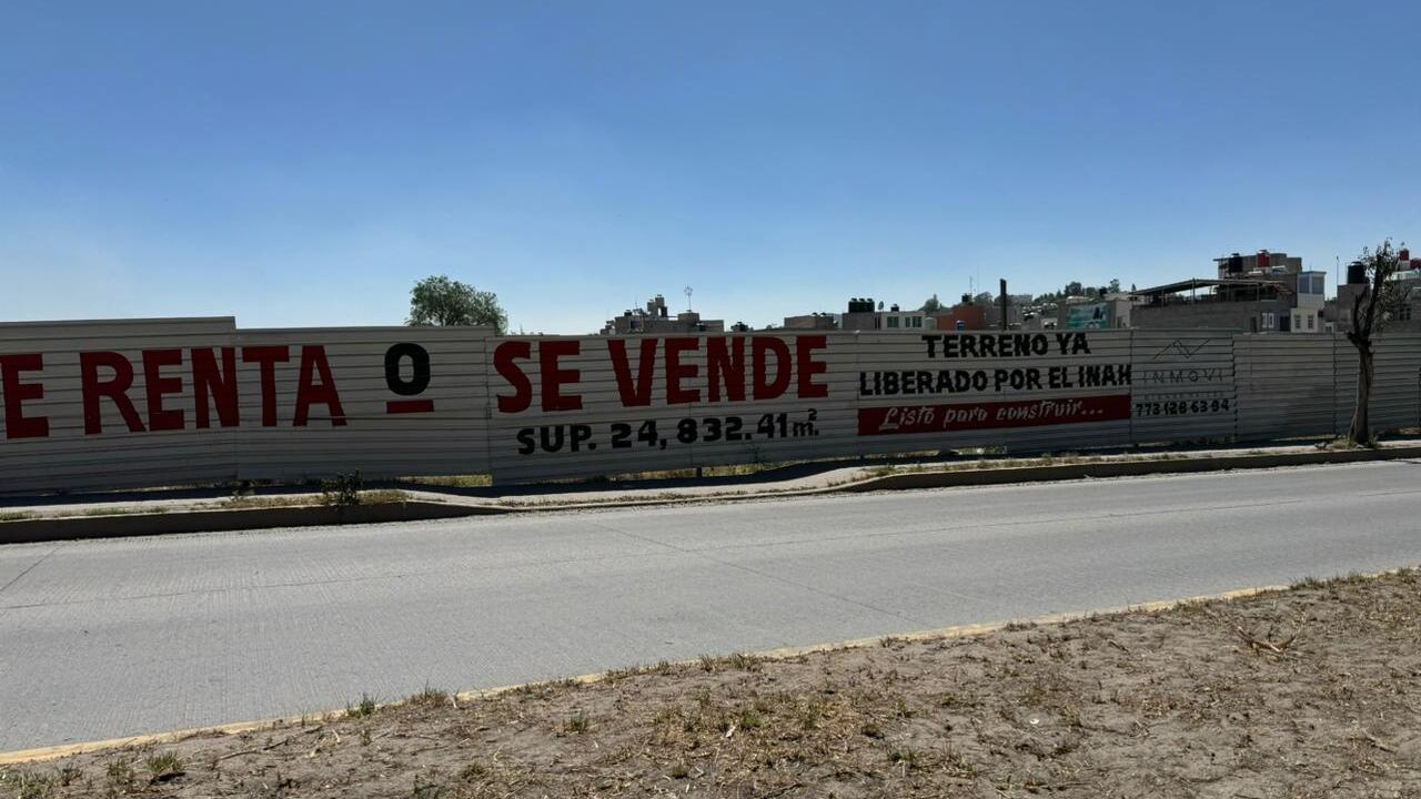 Venden terreno en zona arqueológica de Tula liberado por el INAH