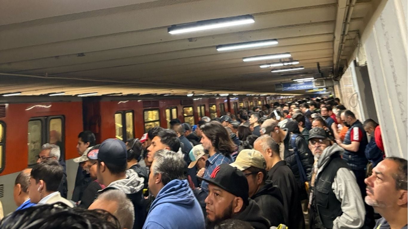 Alta demanda en el Metro de la CDMX