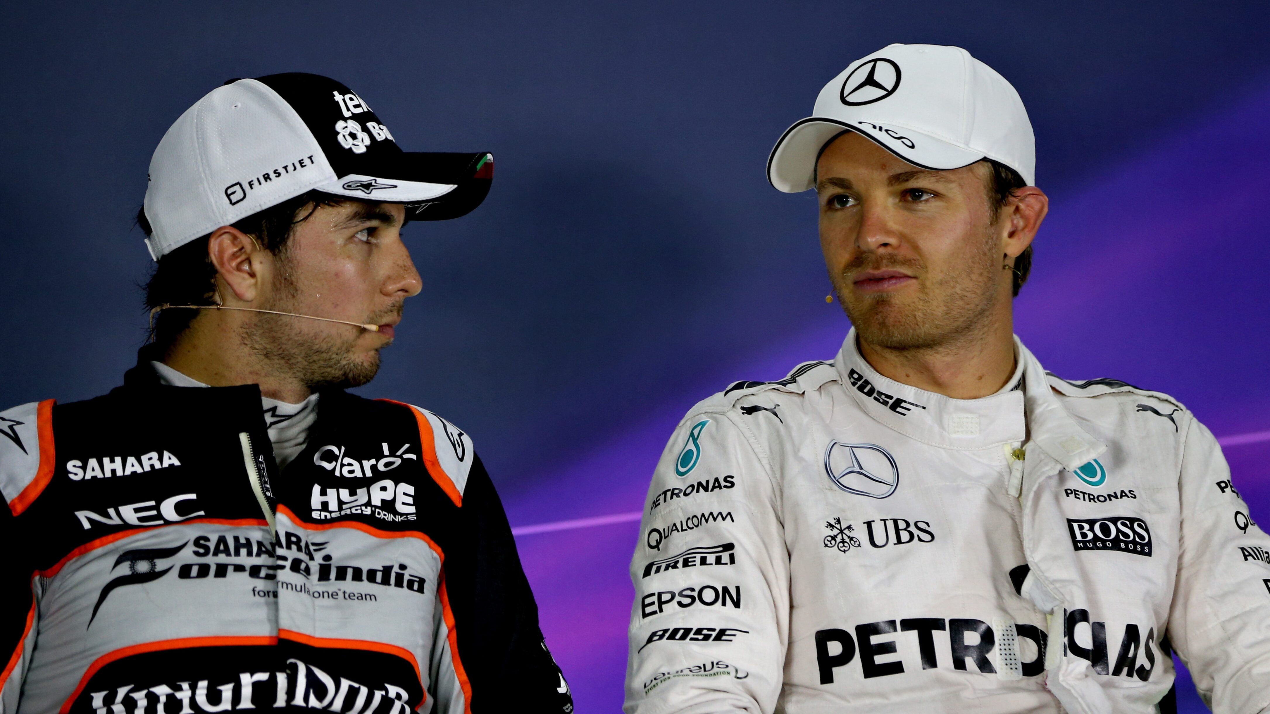 Checo Pérez manda mensaje a Nico Roberg