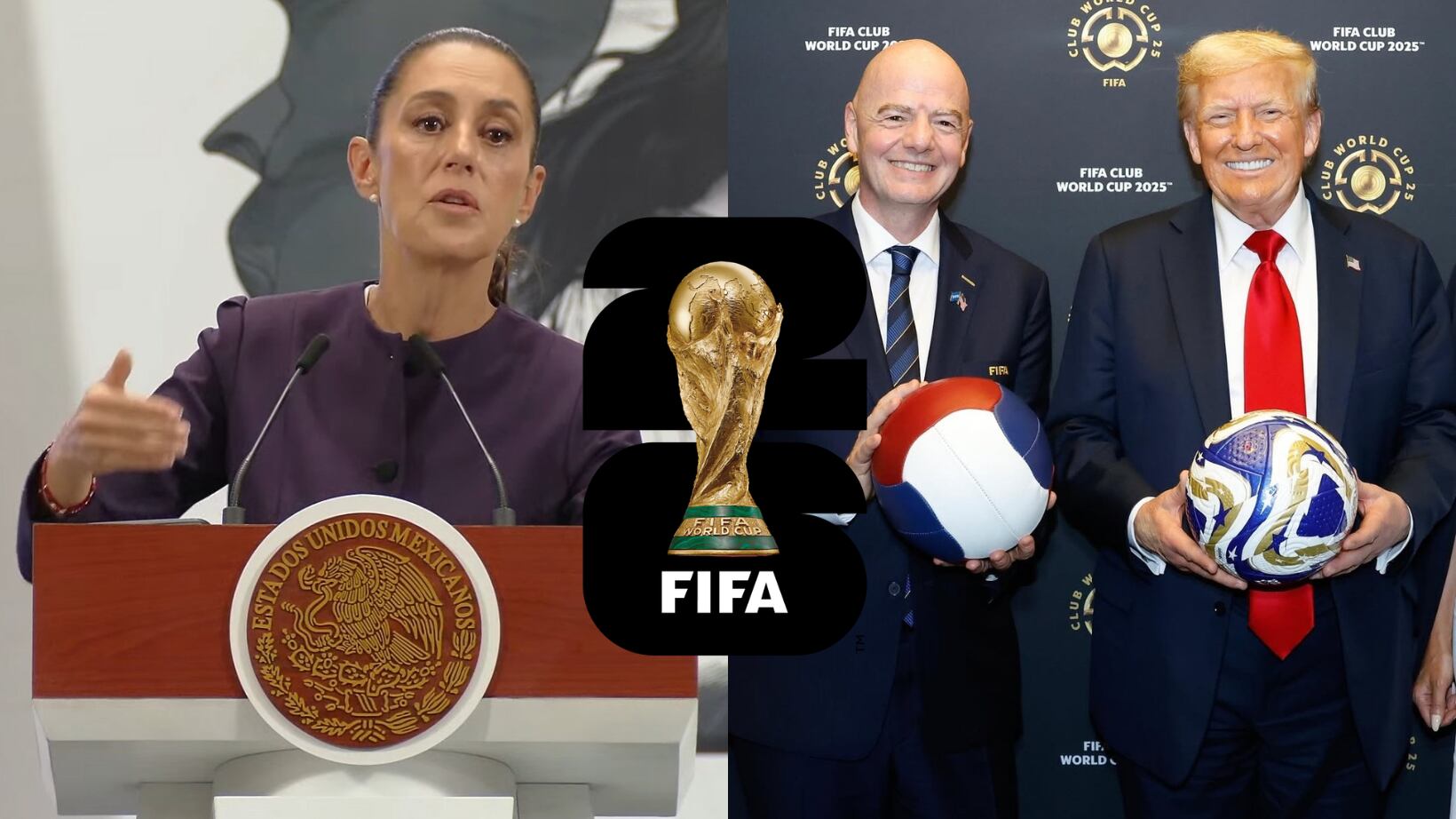 Claudia Sheinbaum habló sobre los rumores que ponen en riesgo el Mundial en México.