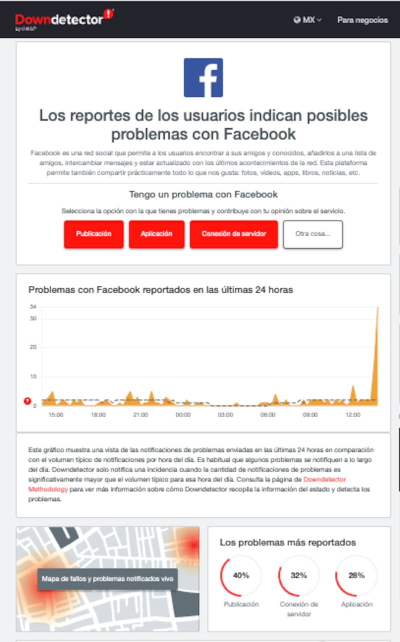 ¿Se cayó Facebook?: Usuarios reportan problemas en la plataforma el lunes 11 de agosto