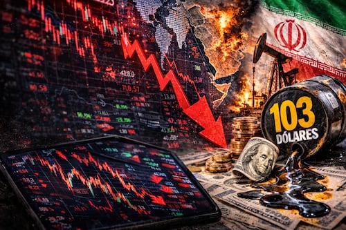 Pánico en mercados: Bolsas se desploman y el petróleo salta a 103 dólares