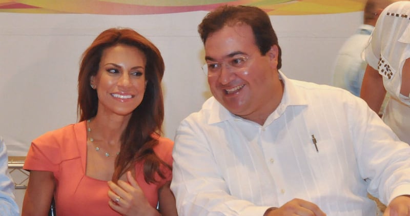 Karime Macías y Javier Duarte