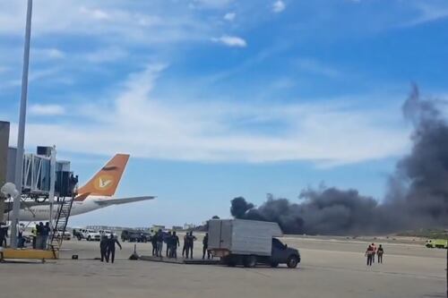 VIDEO: Se estrella avioneta en el aeropuerto de Venezuela; así fue el impacto
