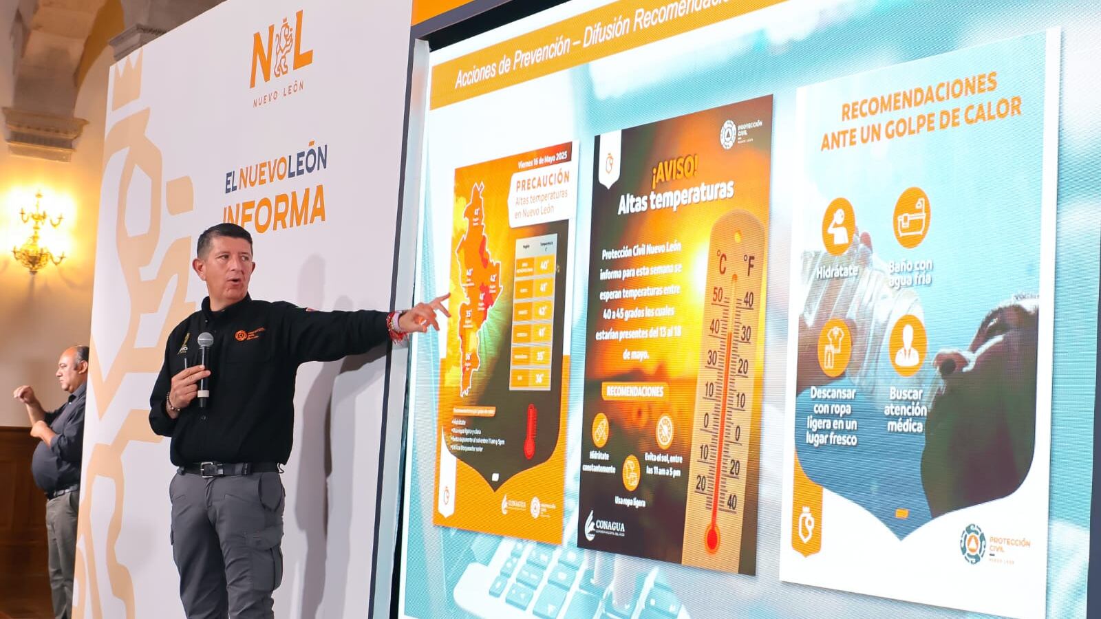 Destaca Erik Cavazos, titular de la dependencia estatal, trabajo en conjunto de los tres niveles de gobierno, la ciudadanía y los medios de comunicación para la aplicación de las medidas preventivas.