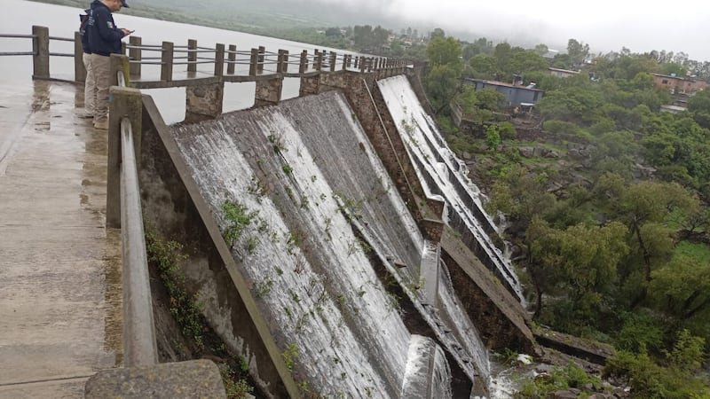 Presa en la comunidad de El Coto, San Juan del Río.
