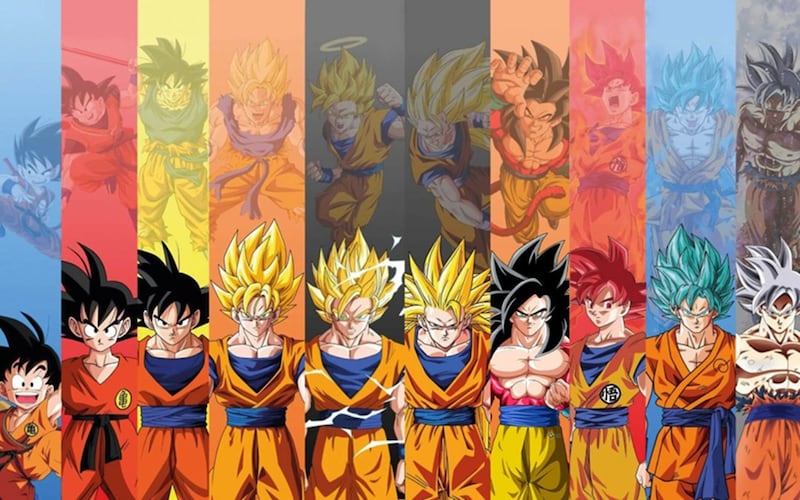 Transformaciones de Goku - Dragon Ball