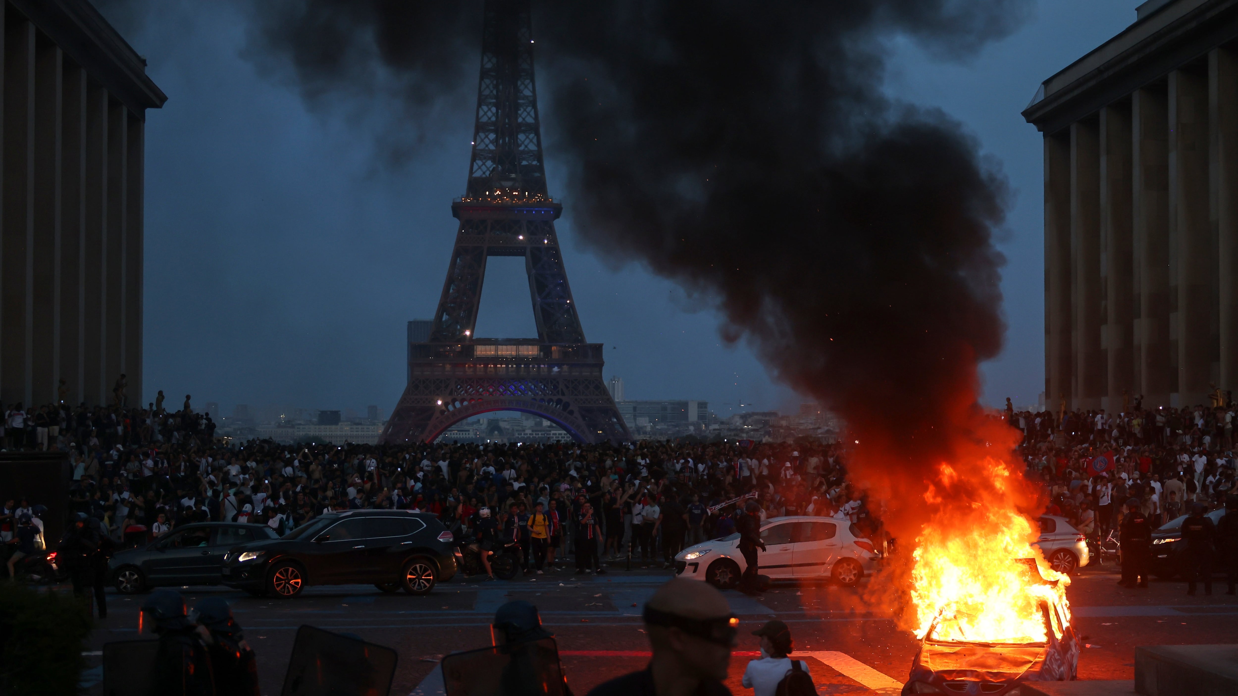 Disturbios Paris Champions League