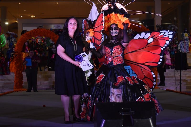 Amanda Elizabeth Vázquez Ordoñez con “Mariposa Monarca”.