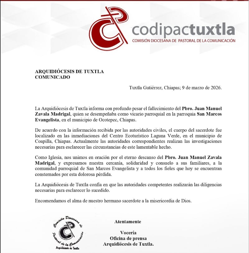 Arquidiócesis de Tuxtla