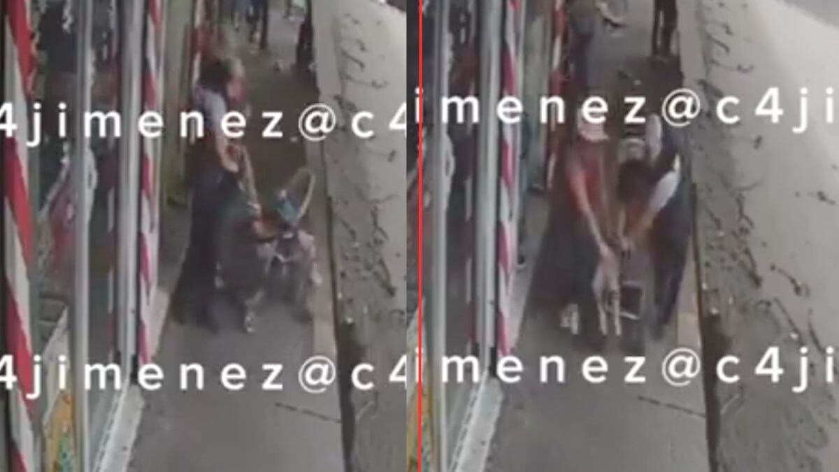 Balena a niña en carriola durante enfrentamiento entre policías y presuntos extorsionadores en Iztacalco.