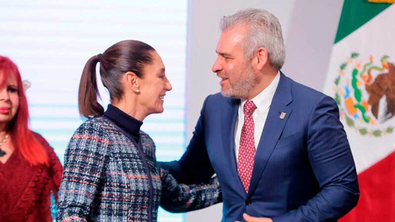 Alfredo Ramírez con la presidenta