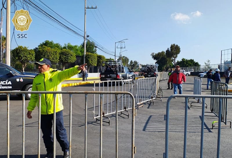 Estadio Azteca operativo de seguridad