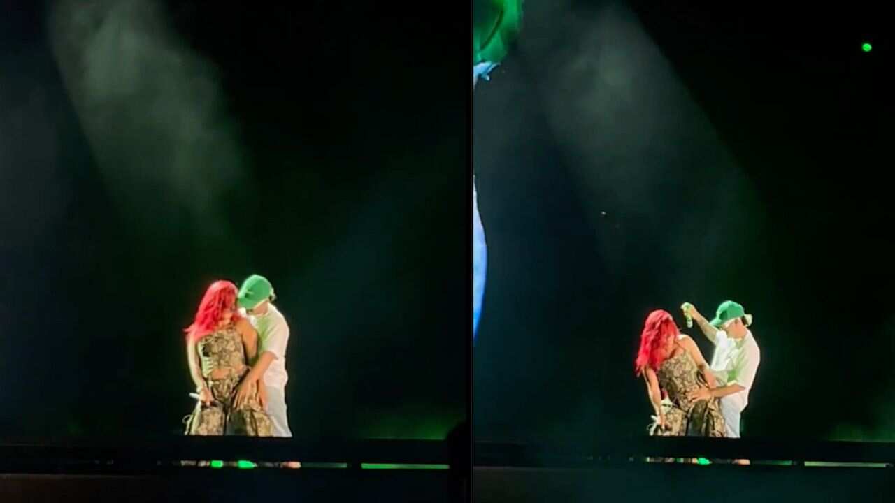 Karol G y Feid demuestran la química en su relación arriba del escenario