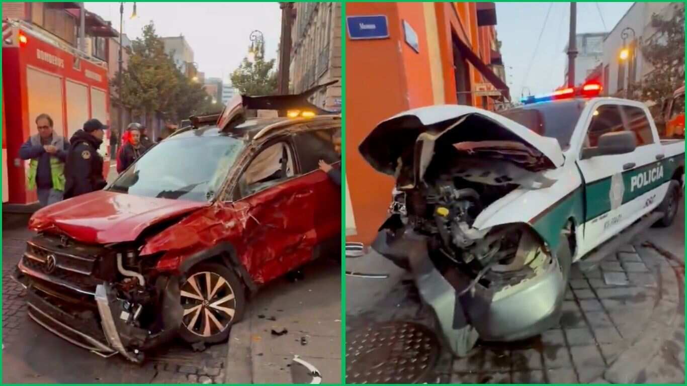 El accidente sucedió específicamente en las calles de Isabel la Católica y Mesones