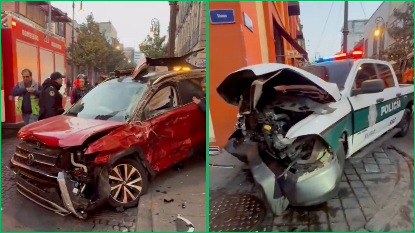 El accidente sucedió específicamente en las calles de Isabel la Católica y Mesones