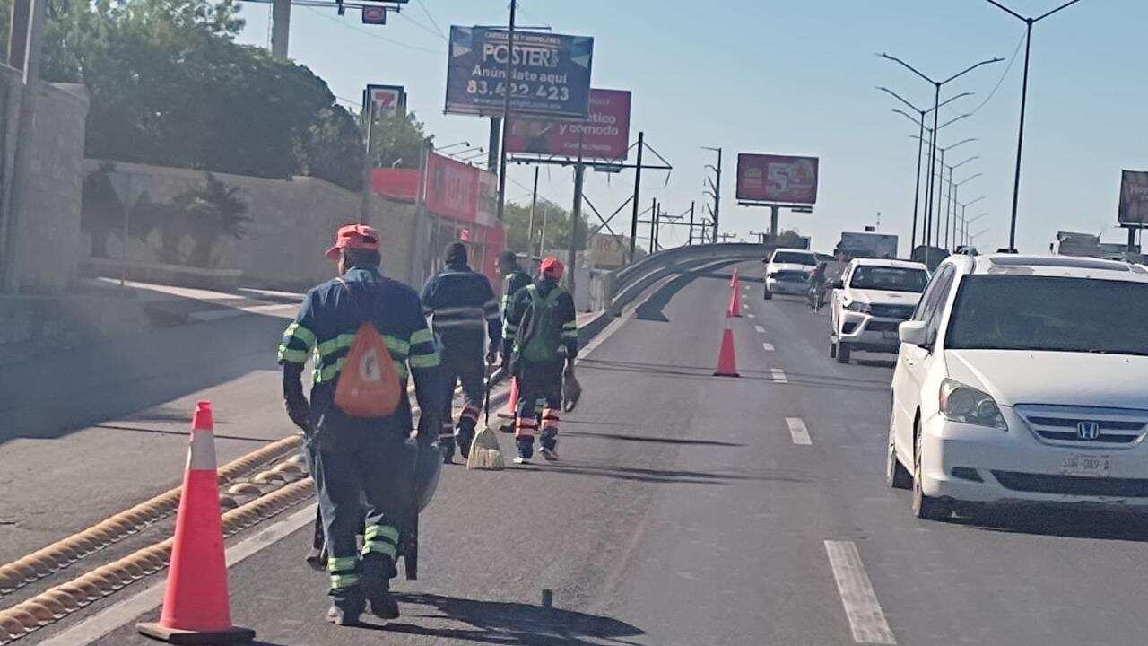 A través de la Secretaría de Servicios Públicos se realizaron trabajos como barrido, pintura de banquetas.
