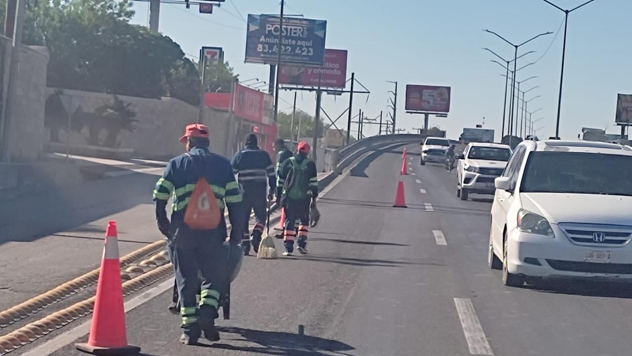 A través de la Secretaría de Servicios Públicos se realizaron trabajos como barrido, pintura de banquetas.