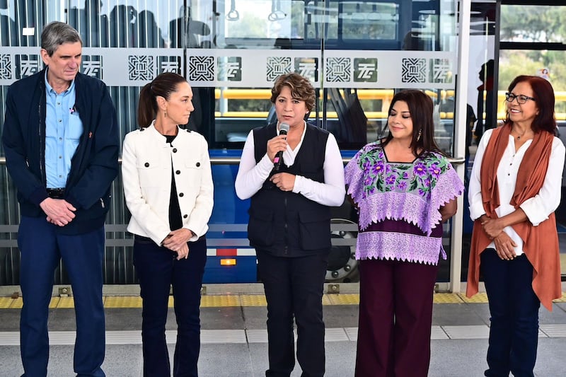 Inicia operaciones el Trolebús Chalco; Sheinbaum y Delfina dan banderazo en Edomex