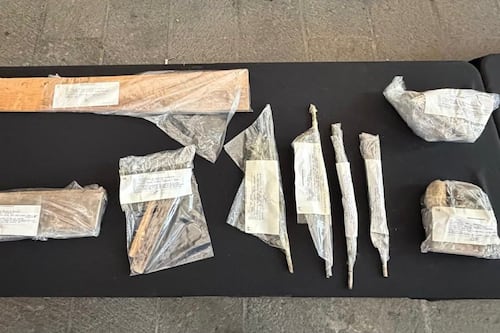 Fuerza Civil localiza artefactos y objetos contundentes previo a la marcha del 8M en la Macroplaza