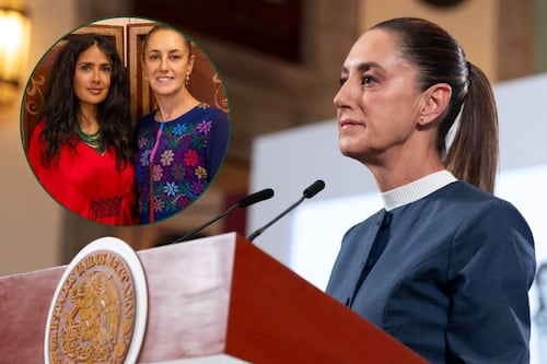 Sheinbaum cuenta los detalles de su encuentro con Salma Hayek en Veracruz