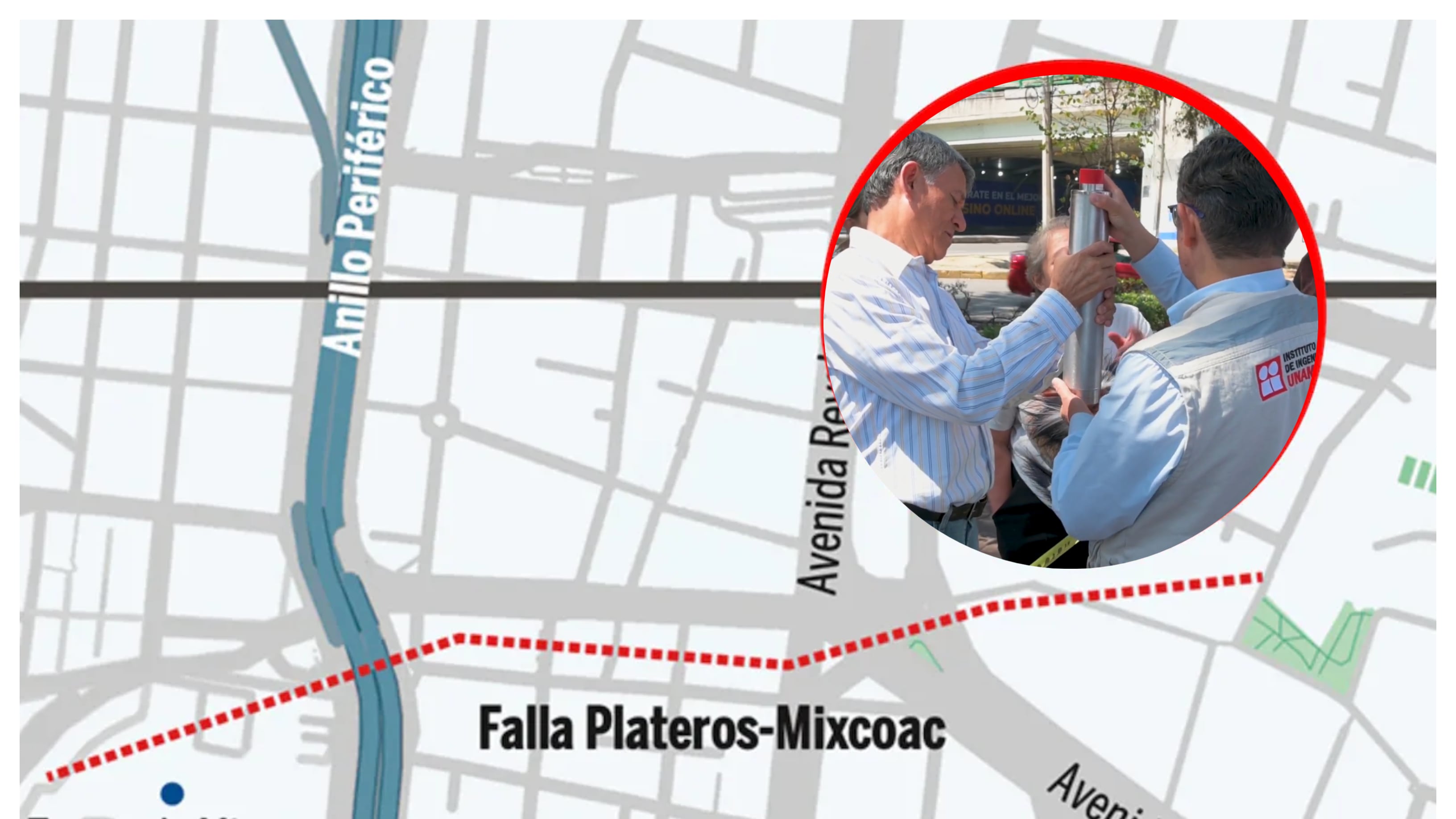 Sensor sísmico en Mixcoac