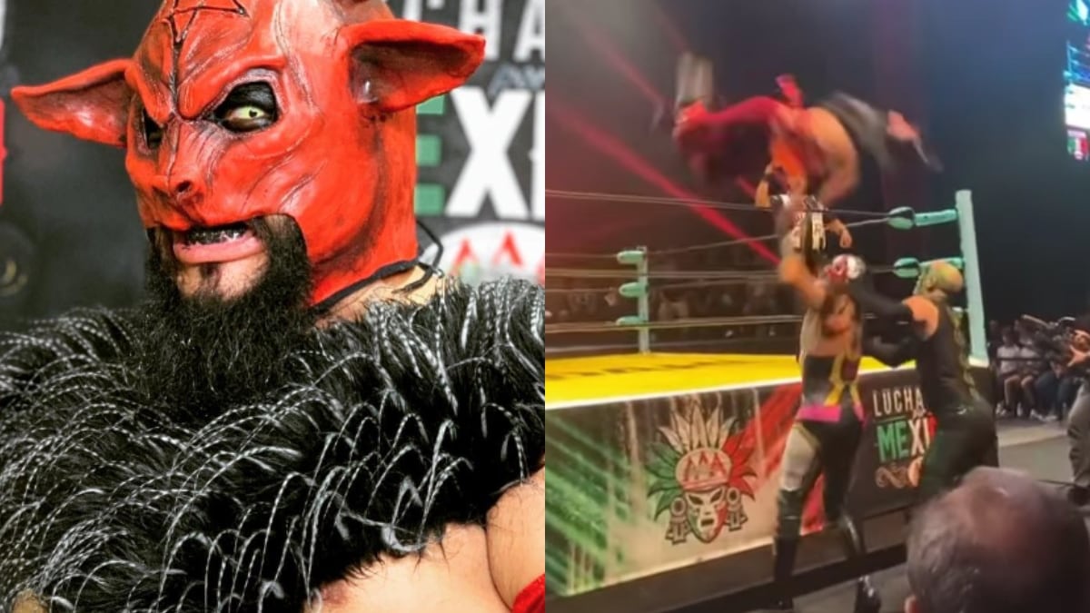 Belcegor no pudo continuar con el combate I Instagram